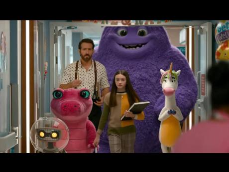 Credit: Contributed Photos Ryan Reynolds, Steve Carell, Maya Rudolph, Jon Stewart, Emily Blunt, and Cailey Fleming in IF.