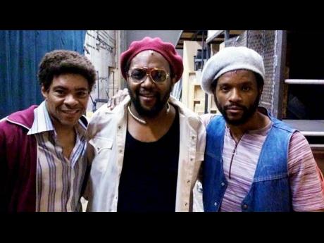 Credit: File From left: David Heron as Tony Welsh; John Andrew Morrison as Claude Massop, and Luke Forbes as Tek Life, in the world premiere production of ‘Marley -The Musical’.