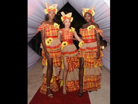 All smiles from this stunning trio (from left) Terrisa Summerville, Jhanelle Sinclair, and Tania Brown.