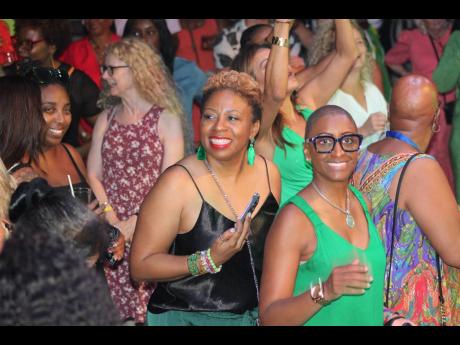 Credit: Paul Williams A section of the massive crowd that turned out for the closing celebration party at Sandals in Montego Bay.