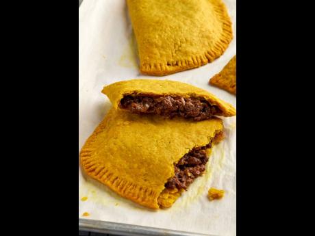 Credit: Contributed This vegan beef patty is a meatless alternative to a Jamaican delicacy.