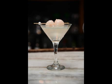 The Lychee Martini Cocktail in all its glory.The Lychee Martini Cocktail in all its glory.