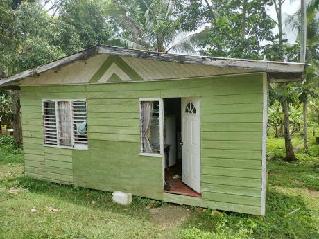 The board dwelling that the two brothers reportedly occupied in Logwood, Hanover. 
