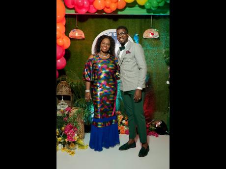 Andrea Messam, president of the JCCUL board, and Cleon Cadogan, president of Credit Unions of Jamaica NeXGen, paired up for a quick photo.