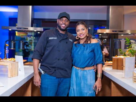 A night of delectable food and cocktails was made possible by the culinary expertise of Chef Andre Sewell (left) and Managing Director of Jamaica Food and Drink Kitchen Nicole Pandohie.