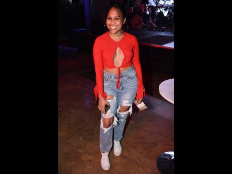Credit: Antoine Lodge left: Aleyah Cooke kept it flirty and cute, flashing a smile for our camera.
