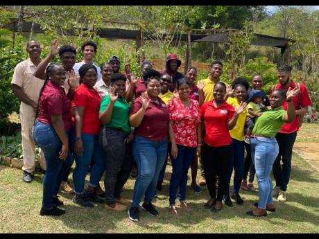 CASE students and teacher at Taste of Jamaica.