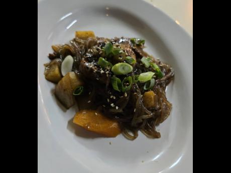 Chef Eileen Andrade took the taste buds to an unfamiliar region with her Andong Jjimak chicken out of Korea, served on sweet potato noodles, and paired with a resplendent Oregon, USA Pinot Noir, tagged Erath Resplendet.