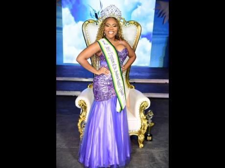 Following her recent win, Miss Kingston and St Andrew Festival Queen 2024,  Daindra Harrison smiles brightly.