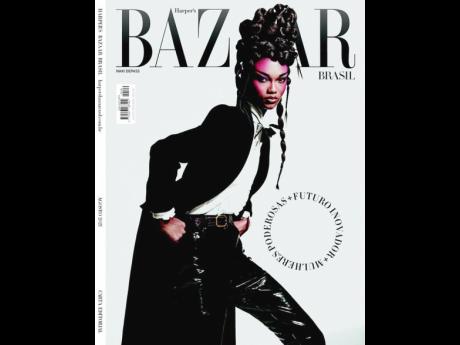 Credit: Contributed The Jamaican supermodel on Harper’s Bazaar Brasil August 2023 cover lensed by Ace Amir with styling duties handled by Jahilie.