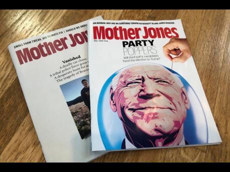 Credit: AP Matt O'Brien
Copies of Mother Jones are shown in a photo taken on June 26, 2024.
