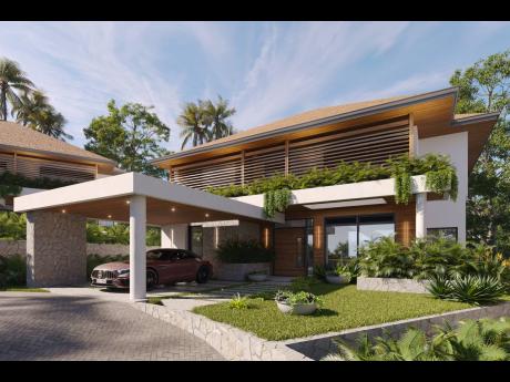 The entrance to one of the Sierra development’s homes in Stony Hill, St Andrew. 