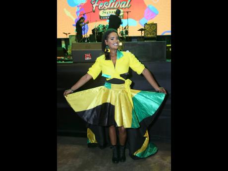 Repping in true black, green and gold fashion is one of this year’s finalist, Pepita Little.