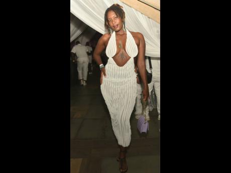 Esther Wilson-McKenzie’s plunging necking and spider tat wove a web of intrigue. 