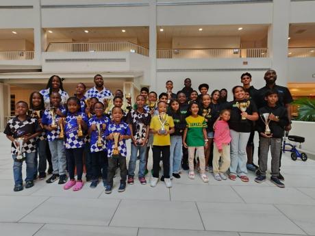 Members of Chess Whiz Kids Academy and WECHESS Academy at the 2024 National Junior Chess Congress.