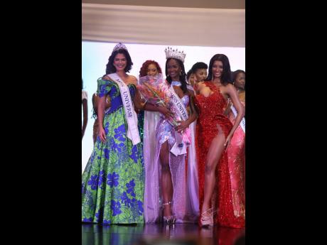 From left: Miss Universe 2023 Sheynnis Palacios, Miss Universe Jamaica 2023 Rachel Silvera and Miss Universe Jamaica 2023 Dr Jordanne Lauren Levy.