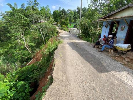Credit: Ainsworth Morris A section of the breakaway in the O’Meally district in St Catherine.