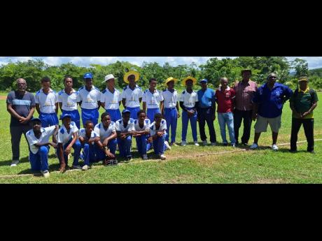 Credit: Albert Ferguson The victorious Westmoreland team and their support staff yesterday at Paradise.