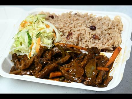 Credit: Rudolph Brown The peppered steak at Luv Di Taste.