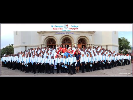 Credit: Contributed The graduating class of 2029 with staff and alumni.