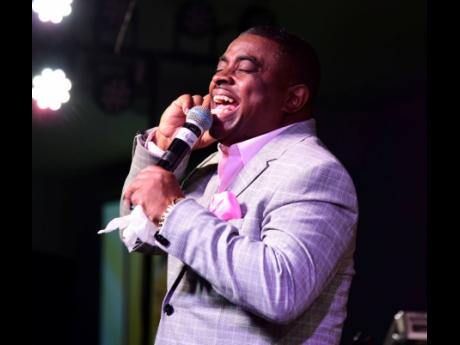 Paul Blake performing on Saturday night.