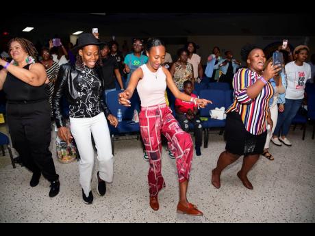 The audience had to get to their feet to enjoy the full experience at Junior Tucker’s album launch.