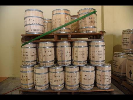 Credit: Ian Allen Ian Allen/Photographer
Barrels of coffee awaiting export at the newly commissioned JACRA coffee warehouse in Kingston on June 14, 2024.
