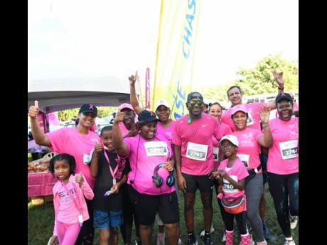 CHASE Fund directors, staff and family members support the 2022 Pink Run.