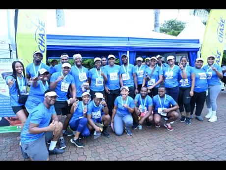 The CHASE Fund copped the prize for the largest number of participants (88) at the Blue Run 5K on September 22, after inviting friends and grant beneficieries to join its team in support of prostate cancer awareness.