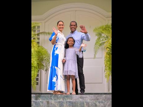 Chairman of the Factories Corporation of Jamaica, Lyttleton ‘Tanny’ Shirley with his wife, Roxan Shirley and daughter, Nella.