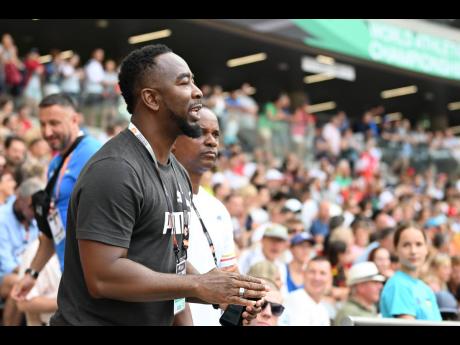 Jumps coach Kerry-Lee Ricketts at the 2023 World Athletics Championships in Budapest, Hungary.