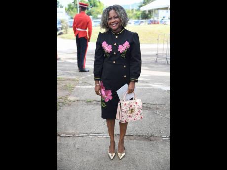 Senator Dr Dana Morris Dixon, minister of information, skills and digital transformation, added some flower power to her dress suit. 