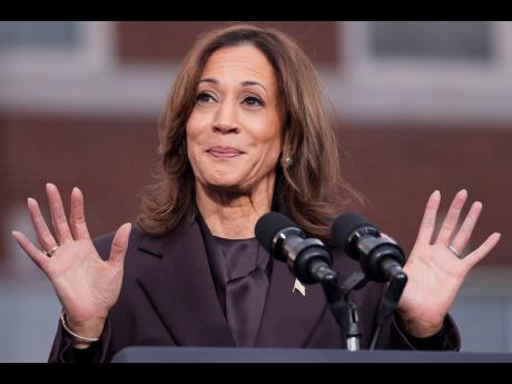 Vice President Kamala Harris delivers a concession speech after the 2024 presidential election on the campus of Howard University in Washington. 