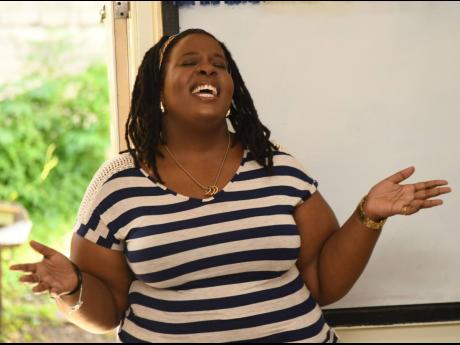 Courtni Jackson pays  tribute to her mother, Karen Smith, with a heartfelt rendition of Andy Williams’ ‘May Each Day’.