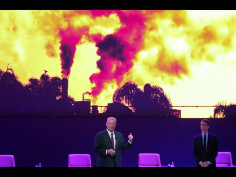 
Former Vice President of the United States  Al Gore speaks during a session on Climate Trace, a database that monitors emissions, at the COP29 UN Climate Summit, Friday, November 15, 2024, in Baku, Azerbaijan.