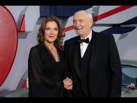 Barbara Broccoli (left) and Michael G. Wilson appear at the World premiere of the film ‘No Time To Die’ in London on September 28, 2021.