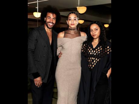 Credit: Via Instagram @cfda
Diotima’s Rachel Scott (right), winner of the CFDA x Frazier Family Foundation Empowered Vision Award, poses with finalists Charles Harbison (left) and Aisling Camps.
