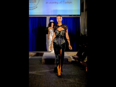 SAINT’s Destiny Gregory for Touch of France first-time designer Mantel, who said her creations are for ‘women who want to look and feel elegant’.