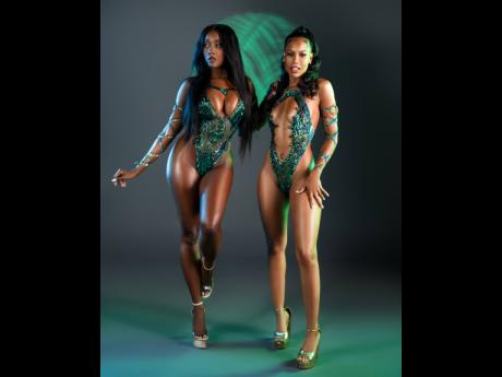 Credit: Contributed Lyza, designed by Sherice Dixon and modelled by Marissa Williams (left) and Dr Briana Schwapp Hayle.