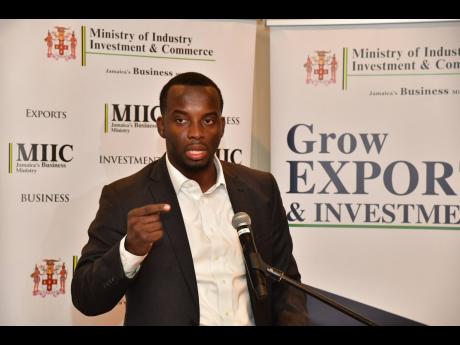 Credit: Contributed Founder and Chief Executive Officer of One on One Educational Services Limited Ricardo Allen sharing the story of his business, during a ministerial breakfast meeting and fireside Chat with select young men who own micro, small and medium-size enterprises,