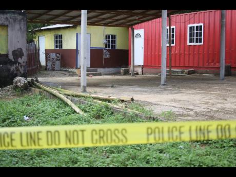 The car wash bar in Porus, Manchester where a shooting occurred sometime after 7 pm Tuesday. 
