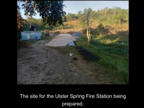 Credit: Leon Jackson photo The Ulster Spring Fire Station site when it was being prepared.