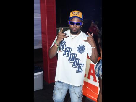 Keeping it cool and collected,
 DJ JR Chromatic poses for the camera just minutes after setting the crowd ablaze.