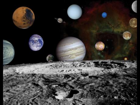 Six of Earth’s seven neighboring planets will line up in the sky to form a long arc around mid-January. 