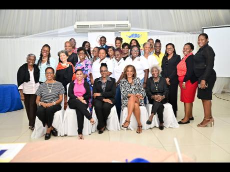 Participants in the Women’s Resource and Outreach Centre’s recent Gender-Based Violence Prevention Network event at the Terra Nova All-Suite Hotel in St Andrew.
