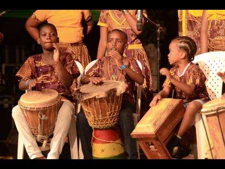 Children from the Charles Town Maroons performing at the Seville Emancipation Jubilee in St Ann in this 2018 file photo.