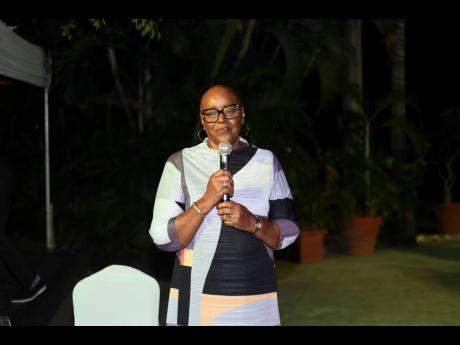 Stewart-Hinchcliffe expresses gratitude to those in attendance during the event.