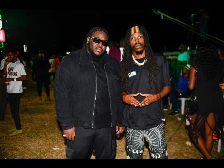 We spotted Abatau (left), son of Tony Rebel, and Imeru Tafari, son of Queen Ifrica, taking in the vibe at Rebel Salute.
