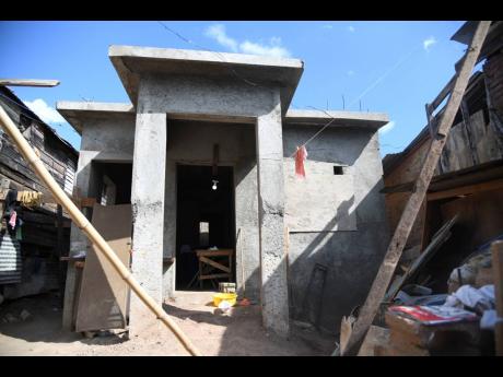 The house on Rum Lane in Kingston that is being built for Valerie Wilmott and her daughter Jacqueline Rogers and her children under the New Social Housing Programme.