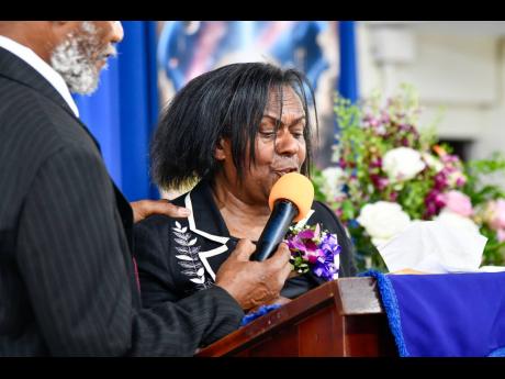 Dorothy Clarke, sister of Barbara Gayle, gives her remembrance.